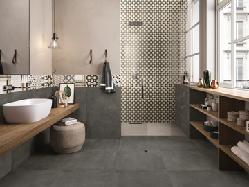 BE-SQUARE BLACK - Indoor porcelain stoneware wall/floor tiles by Emilgroup