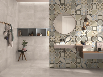 BE-SQUARE CONCRETE - Porcelain stoneware outdoor floor tiles by Emilgroup