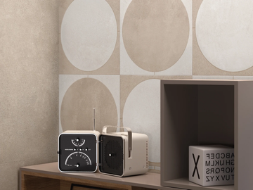 BE-SQUARE SAND - Indoor porcelain stoneware wall/floor tiles by Emilgroup