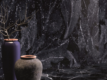 TELE DI MARMO REVOLUTION CALACATTA BLACK - Porcelain stoneware wall/floor tiles with marble effect by Emilgroup