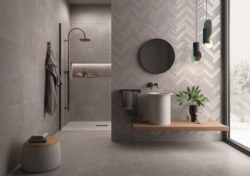 TOTALOOK GRIGIO - Porcelain stoneware wall/floor tiles with resin effect by Emilgroup