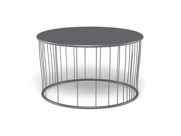 CANNOLÈ - Round steel garden side table by Emu
