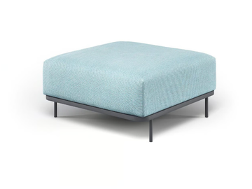 CANNOLÈ - Square fabric garden pouf by Emu