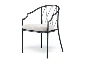 COMO - Steel easy chair with armrests by Emu