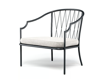 COMO - Steel garden armchair with armrests by Emu