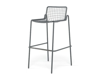 RIO R50 - High steel stool with footrest by Emu
