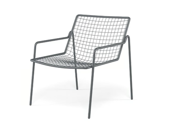 RIO R50 - Steel easy chair with armrests by Emu