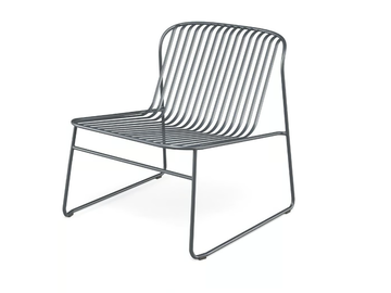 RIVIERA - Garden steel easy chair by Emu