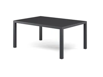 ROUND - Low rectangular steel coffee table by Emu