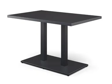 ROUND - Rectangular steel garden table by Emu