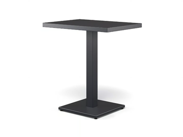 ROUND - Rectangular steel garden table by Emu
