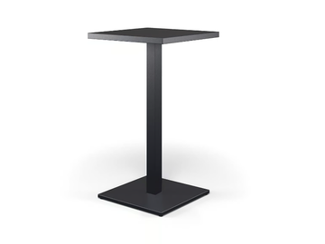ROUND - Square steel high table by Emu