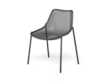 ROUND - Stackable steel garden chair by Emu