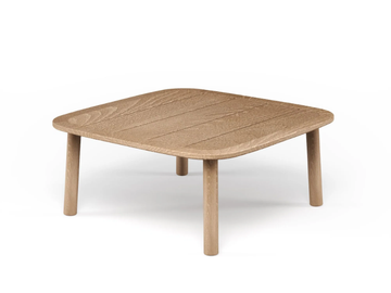 TWINS - Low teak garden side table by Emu
