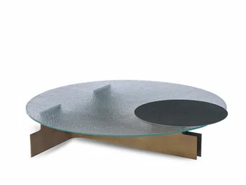AQUA - Low round coffee table by ENNE