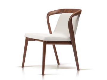 FEAT - Fabric chair with armrests by ENNE