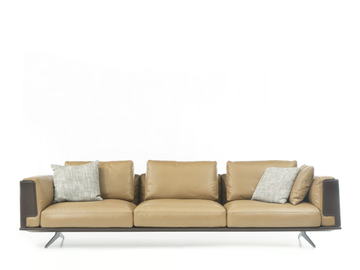 IMPERIOUS - 3 seater leather sofa by ENNE