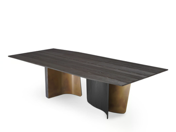 LEAF - Rectangular wooden dining table by ENNE
