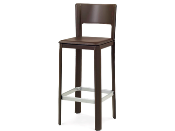 ALEX 2.0 - High tanned leather stool by ENRICO PELLIZZONI