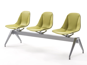 COUTURE - Freestanding leather beam seating by ENRICO PELLIZZONI