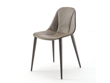 COUTURE - Leather chair by ENRICO PELLIZZONI
