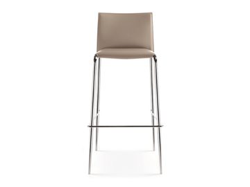 GAZZELLA - High tanned leather stool by ENRICO PELLIZZONI