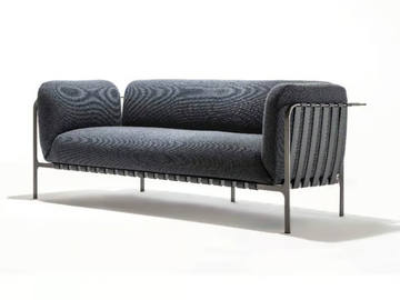 SYDNEY - 3 seater fabric sofa by ENRICO PELLIZZONI