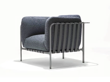 SYDNEY - Fabric armchair with armrests by ENRICO PELLIZZONI
