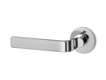 ZAI - Brass door handle on rose by Ento