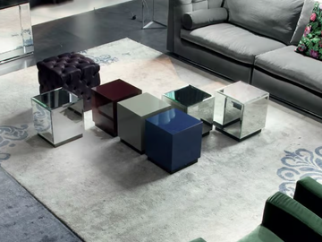 CUBO - Low square coffee table by ERBA ITALIA