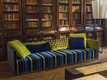 EROS - 4 seater fabric sofa by ERBA ITALIA