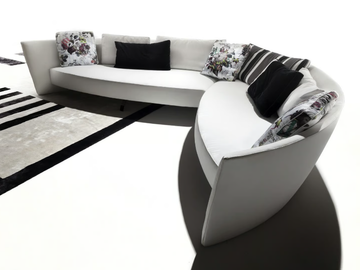 IBIZA - Sectional fabric sofa by ERBA ITALIA