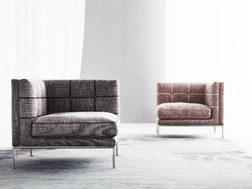 LIPS - Sectional fabric armchair by ERBA ITALIA