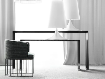 PENSAMI - Rectangular wooden console table by ERBA ITALIA