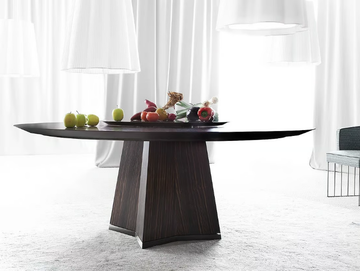 PENSAMI - Round wooden table by ERBA ITALIA