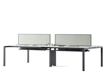 DOMINO - Multiple laminate office desk with desk screens by Ersa