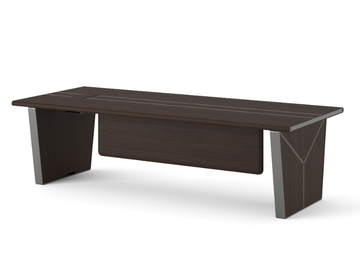FLUX - Rectangular wooden executive desk with drawers by Ersa