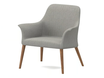 FOLD - Fabric easy chair with armrests by Ersa