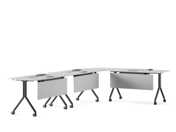 GAVINA - Modular laminate meeting table with cable management by Ersa