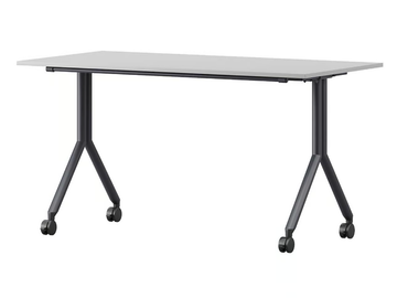 GAVINA - Sectional laminate office desk with flip-top with casters by Ersa