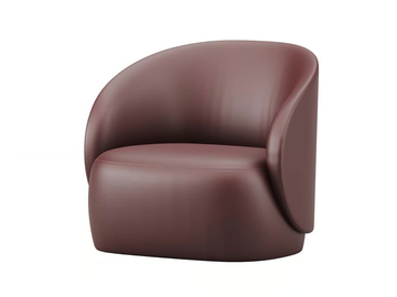 HULL HOME - Leather armchair with armrests by Ersa