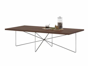 KILIG - Rectangular laminate coffee table with metal base by Ersa