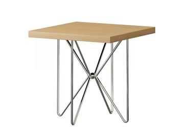 KILIG - Square laminate coffee table and metal base by Ersa