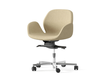 MAGNOLIA - Swivel fabric office chair with armrests with 5-Spoke base by Ersa