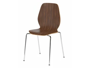 POLAR C - Wood veneer chair by Ersa