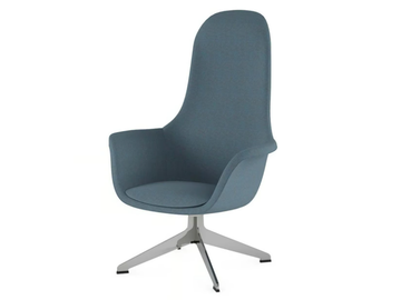 POLAR - Swivel with 4-spoke base fabric easy chair high-back by Ersa