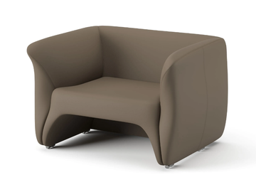SULIT - Leather armchair with armrests by Ersa