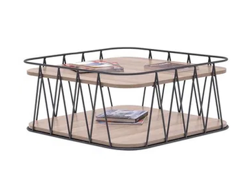 TAMBOUR - Square wooden coffee table by Ersa