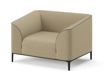 TERRA - Fabric armchair with armrests by Ersa