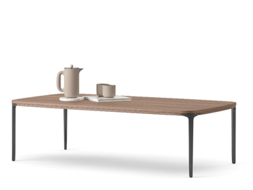 TERRA - Rectangular wood veneer coffee table by Ersa